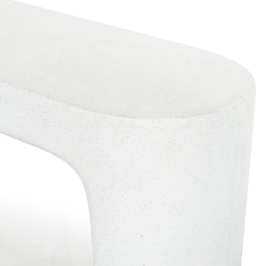 Safavieh TOLBERT Ivory Concrete Console Table - Modern Minimalist Design for Entryway & Living Spaces SFV2612A
