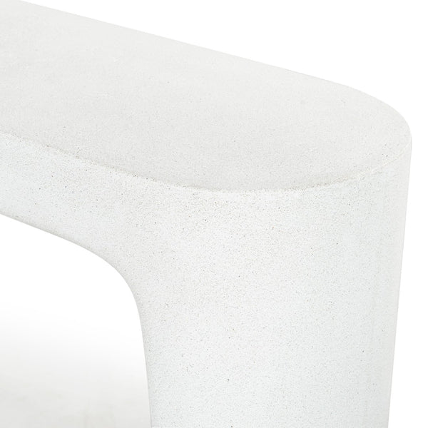 Safavieh TOLBERT Ivory Concrete Console Table - Modern Minimalist Design for Entryway & Living Spaces SFV2612A