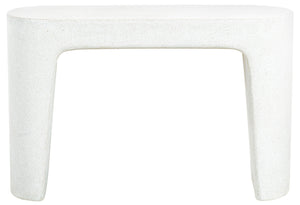 Safavieh Tolbert Ivory Concrete Console Table - Durable, Sleek Design For Modern Home Interiors & Versatile Use Ivory Cast Gfrc Concrete Sfv2612a