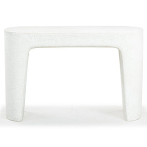 Safavieh Tolbert Ivory Concrete Console Table - Durable, Sleek Design For Modern Home Interiors & Versatile Use Ivory Cast Gfrc Concrete Sfv2612a