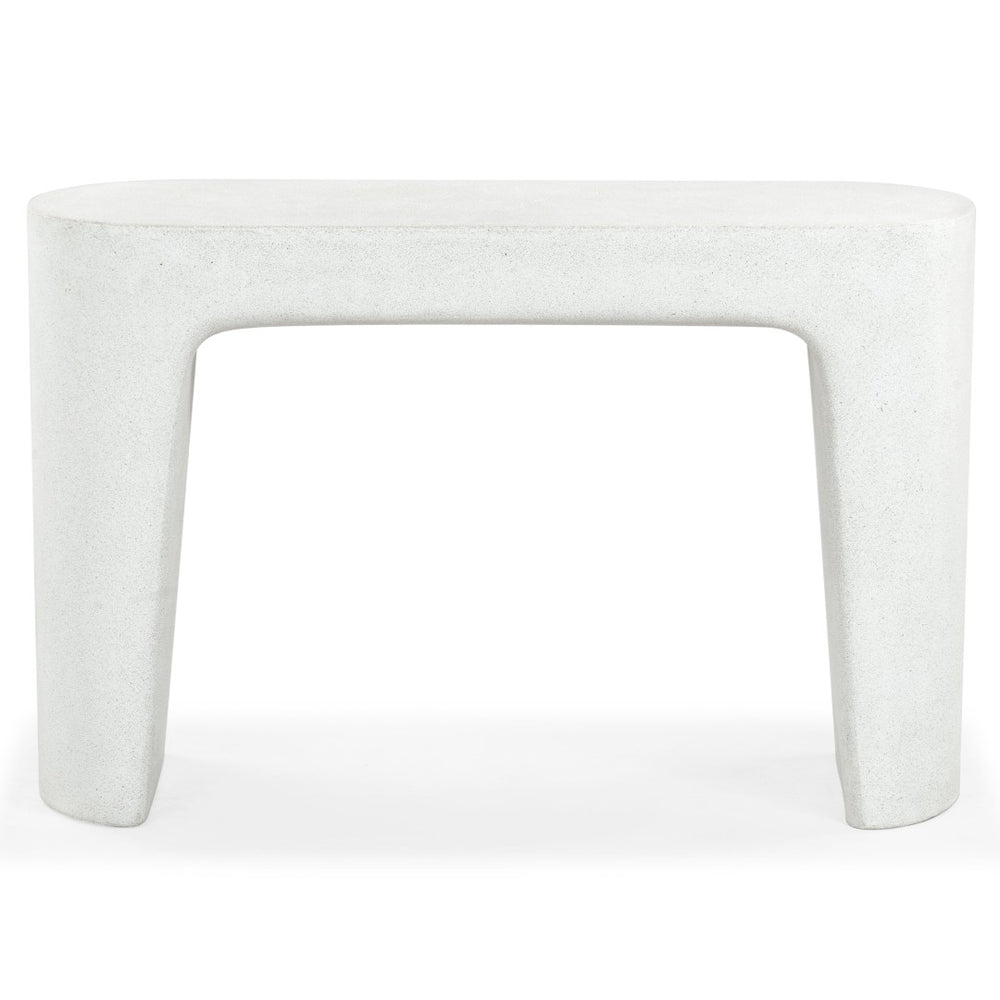 Safavieh TOLBERT Ivory Concrete Console Table - Modern Minimalist Design for Entryway & Living Spaces SFV2612A