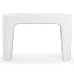 Safavieh TOLBERT Ivory Concrete Console Table - Modern Minimalist Design for Entryway & Living Spaces SFV2612A