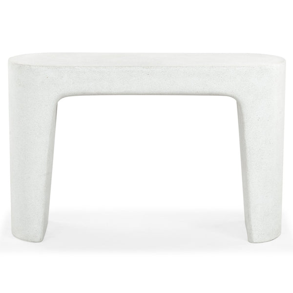 Safavieh TOLBERT Ivory Concrete Console Table - Modern Minimalist Design for Entryway & Living Spaces SFV2612A