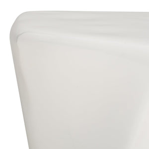 Safavieh WYNNONA Concrete Accent Table – Modern Minimalist Design with Industrial Flair for Any Space White SFV2613A