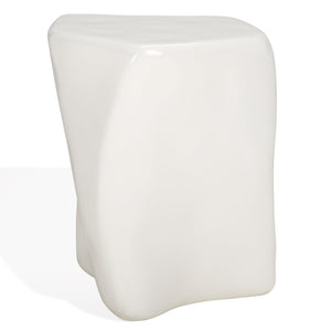 Safavieh WYNNONA Concrete Accent Table – Modern Minimalist Design with Industrial Flair for Any Space White SFV2613A