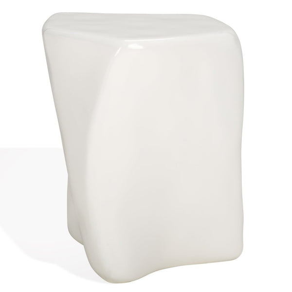 Safavieh WYNNONA Concrete Accent Table – Modern Minimalist Design with Industrial Flair for Any Space White SFV2613A