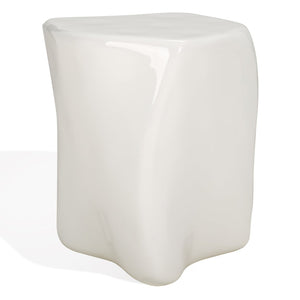 Safavieh WYNNONA Concrete Accent Table – Modern Minimalist Design with Industrial Flair for Any Space White SFV2613A