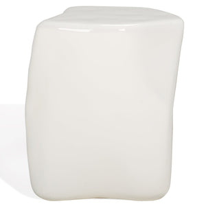 Safavieh WYNNONA Concrete Accent Table – Modern Minimalist Design with Industrial Flair for Any Space White SFV2613A