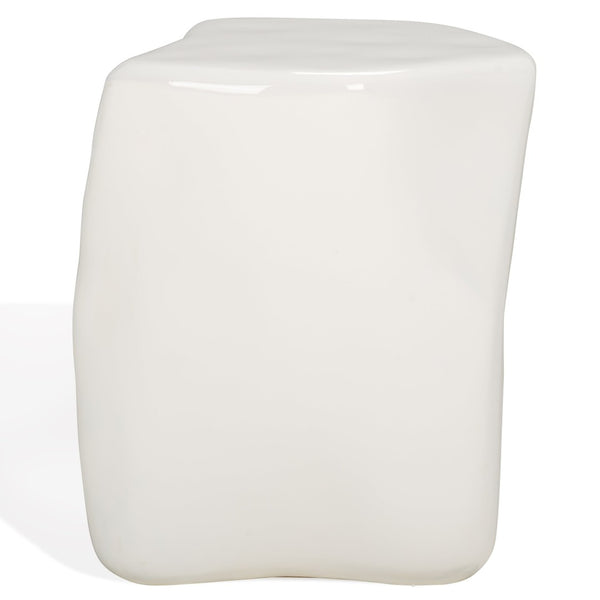 Safavieh WYNNONA Concrete Accent Table – Modern Minimalist Design with Industrial Flair for Any Space White SFV2613A