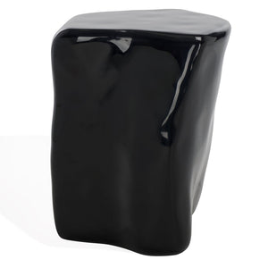 Safavieh WYNNONA Concrete Accent Table – Modern Minimalist Design with Industrial Flair for Any Space Black SFV2613B