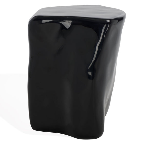 Safavieh WYNNONA Concrete Accent Table – Modern Minimalist Design with Industrial Flair for Any Space Black SFV2613B