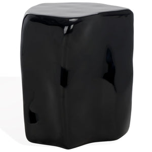 Safavieh WYNNONA Concrete Accent Table – Modern Minimalist Design with Industrial Flair for Any Space Black SFV2613B