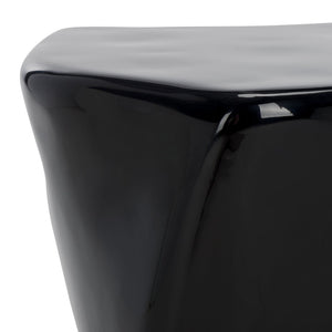 Safavieh WYNNONA Concrete Accent Table – Modern Minimalist Design with Industrial Flair for Any Space Black SFV2613B