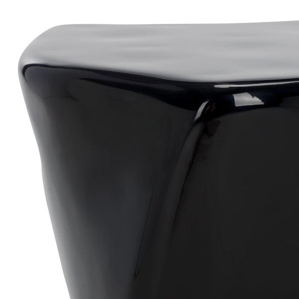 Safavieh WYNNONA Concrete Accent Table – Modern Minimalist Design with Industrial Flair for Any Space Black SFV2613B