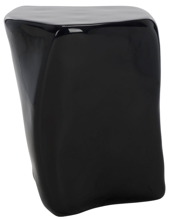 Safavieh WYNNONA Concrete Accent Table – Modern Minimalist Design with Industrial Flair for Any Space Black SFV2613B