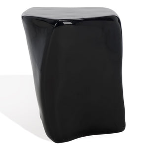 Safavieh WYNNONA Concrete Accent Table – Modern Minimalist Design with Industrial Flair for Any Space Black SFV2613B