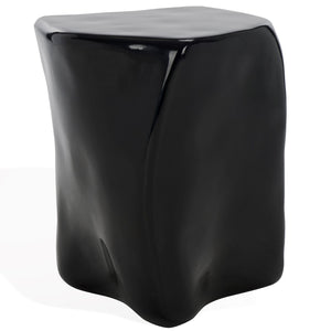 Safavieh WYNNONA Concrete Accent Table – Modern Minimalist Design with Industrial Flair for Any Space Black SFV2613B