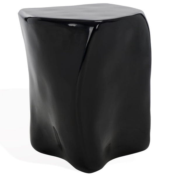 Safavieh WYNNONA Concrete Accent Table – Modern Minimalist Design with Industrial Flair for Any Space Black SFV2613B