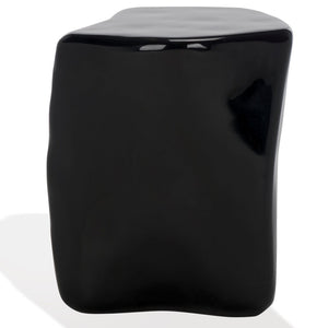 Safavieh WYNNONA Concrete Accent Table – Modern Minimalist Design with Industrial Flair for Any Space Black SFV2613B