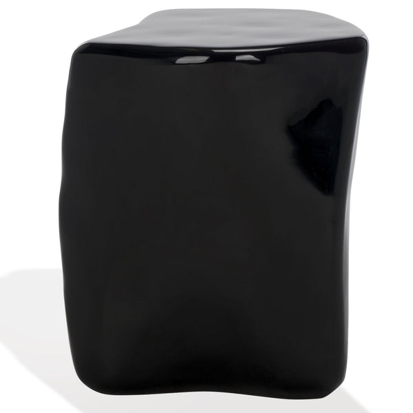 Safavieh WYNNONA Concrete Accent Table – Modern Minimalist Design with Industrial Flair for Any Space Black SFV2613B