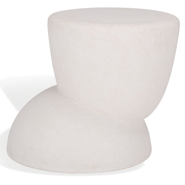 Safavieh GLYNDA Concrete Accent Table in Warm Ivory - Sculptural, Lightweight, Versatile Design for Any Space SFV2615A
