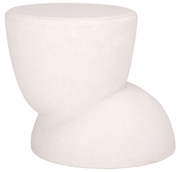Safavieh GLYNDA Concrete Accent Table in Warm Ivory - Sculptural, Lightweight, Versatile Design for Any Space SFV2615A