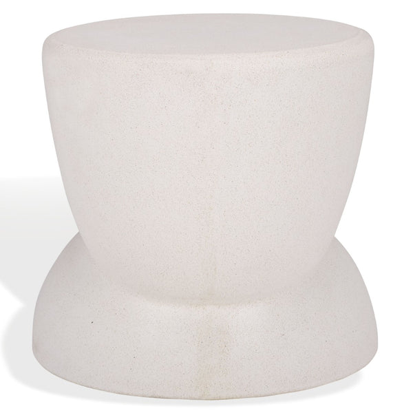 Safavieh GLYNDA Concrete Accent Table in Warm Ivory - Sculptural, Lightweight, Versatile Design for Any Space SFV2615A