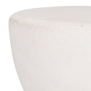 Safavieh HENRIETTA Concrete Accent Table in Ivory – Stylish Minimalist Design for Modern Living Spaces SFV2616A