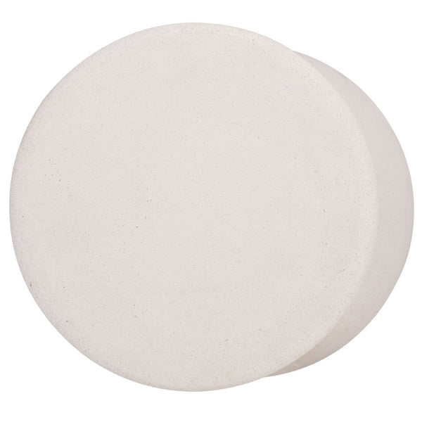 Safavieh HENRIETTA Concrete Accent Table in Ivory – Stylish Minimalist Design for Modern Living Spaces SFV2616A
