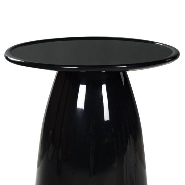 Safavieh STEPHAN Concrete High Gloss Finish Accent Table - Modern, Durable Design for Versatile Home Use Black SFV2617A