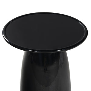 Safavieh STEPHAN Concrete High Gloss Finish Accent Table - Modern, Durable Design for Versatile Home Use Black SFV2617A
