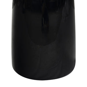 Safavieh STEPHAN Concrete High Gloss Finish Accent Table - Modern, Durable Design for Versatile Home Use Black SFV2617A