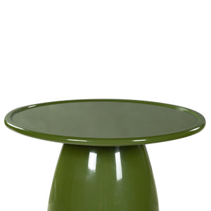 Safavieh STEPHAN Concrete High Gloss Finish Accent Table - Modern, Durable Design for Versatile Home Use Olive Green SFV2617B