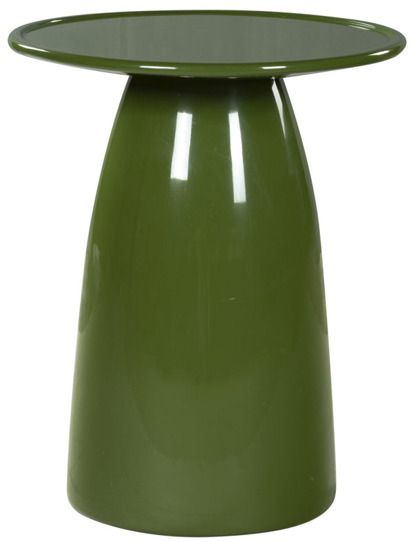 Safavieh STEPHAN Concrete High Gloss Finish Accent Table - Modern, Durable Design for Versatile Home Use Olive Green SFV2617B