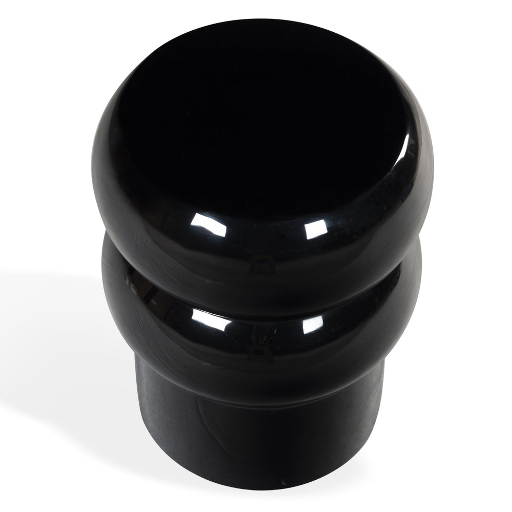 Safavieh Joyrosa Concrete High Gloss Finish Accent Table - Stylish Modern Design For Any Contemporary Space Black 100% Concrete Sfv2620a