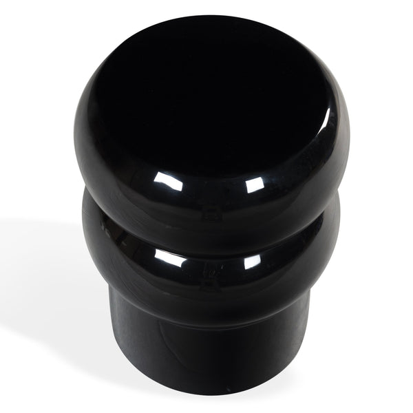 Safavieh Joyrosa Concrete High Gloss Finish Accent Table - Stylish Modern Design For Any Contemporary Space Black 100% Concrete Sfv2620a