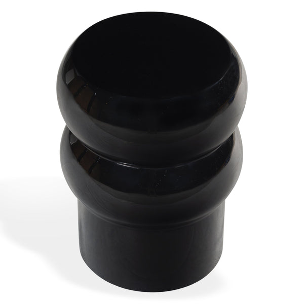 Safavieh Joyrosa Concrete High Gloss Finish Accent Table - Stylish Modern Design For Any Contemporary Space Black 100% Concrete Sfv2620a