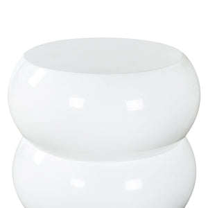 Safavieh Joyrosa Concrete High Gloss Finish Accent Table - Stylish Modern Design For Any Contemporary Space White 100% Concrete Sfv2620b