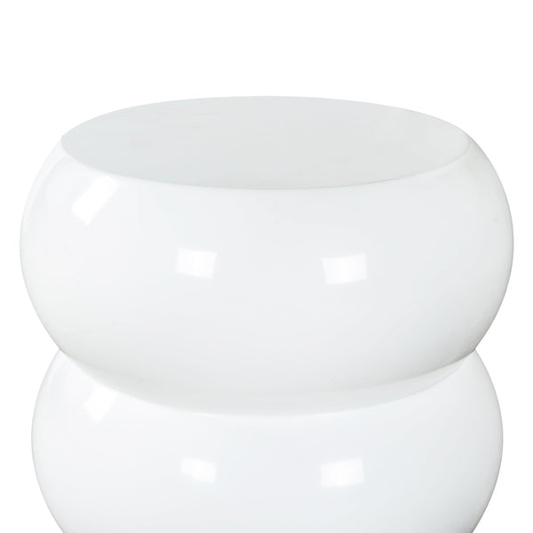 Safavieh Joyrosa Concrete High Gloss Finish Accent Table - Stylish Modern Design For Any Contemporary Space White 100% Concrete Sfv2620b