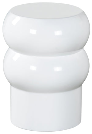 Safavieh Joyrosa Concrete High Gloss Finish Accent Table - Stylish Modern Design For Any Contemporary Space White 100% Concrete Sfv2620b