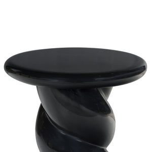 Safavieh Noelly Concrete High Gloss Finish Accent Table - Modern Design For Stunning Living Room Style Black 100% Concrete Sfv2621a