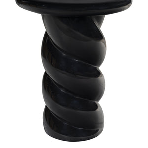 Safavieh Noelly Concrete High Gloss Finish Accent Table - Modern Design For Stunning Living Room Style Black 100% Concrete Sfv2621a