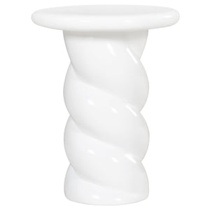 Safavieh Noelly Concrete High Gloss Finish Accent Table - Modern Design For Stunning Living Room Style White 100% Concrete Sfv2621b