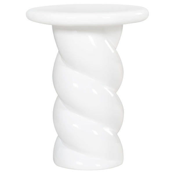 Safavieh Noelly Concrete High Gloss Finish Accent Table - Modern Design For Stunning Living Room Style White 100% Concrete Sfv2621b