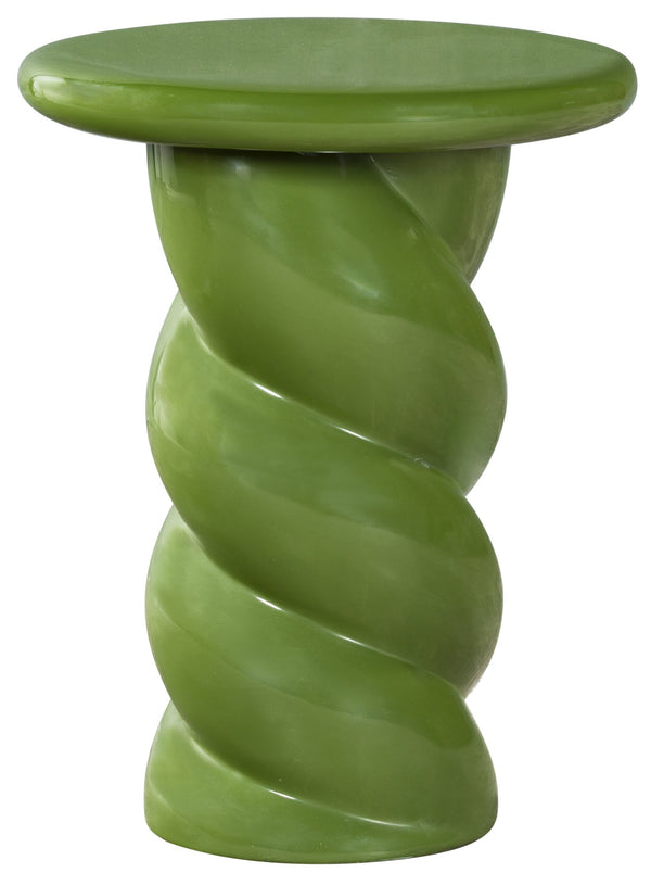 Safavieh Noelly Concrete High Gloss Finish Accent Table - Modern Design For Stunning Living Room Style Olive Green 100% Concrete Sfv2621c