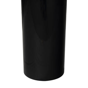 Safavieh Lollita Round Concrete Accent Table With High Gloss Finish - Chic Black Modern Home Decor Piece Black 100% Concrete Sfv2622a