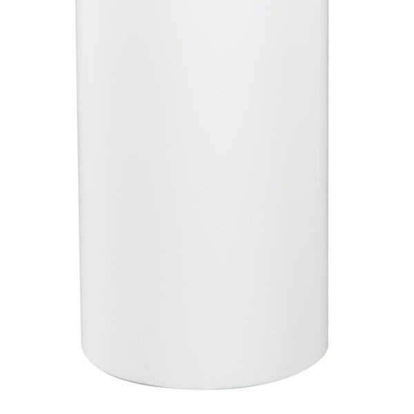 Safavieh Lollita Round Concrete Accent Table With High Gloss Finish - Modern Minimalist Design For Any Space White 100% Concrete Sfv2622b