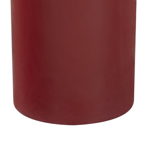 Safavieh Lollita Round Concrete Accent Table With High Gloss Finish - Modern Minimalist Design For Any Space Red 100% Concrete Sfv2622c