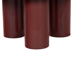 Safavieh Lollita Round Concrete Coffee Table With High Gloss Finish - Modern Elegance For Your Living Space Red Cast Gfrc Concrete ,High Gloss Finish Sfv2623c-2bx