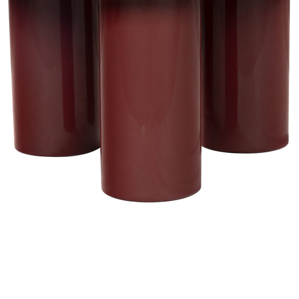 Safavieh Lollita Round Concrete Coffee Table With High Gloss Finish - Modern Elegance For Your Living Space Red Cast Gfrc Concrete ,High Gloss Finish Sfv2623c-2bx